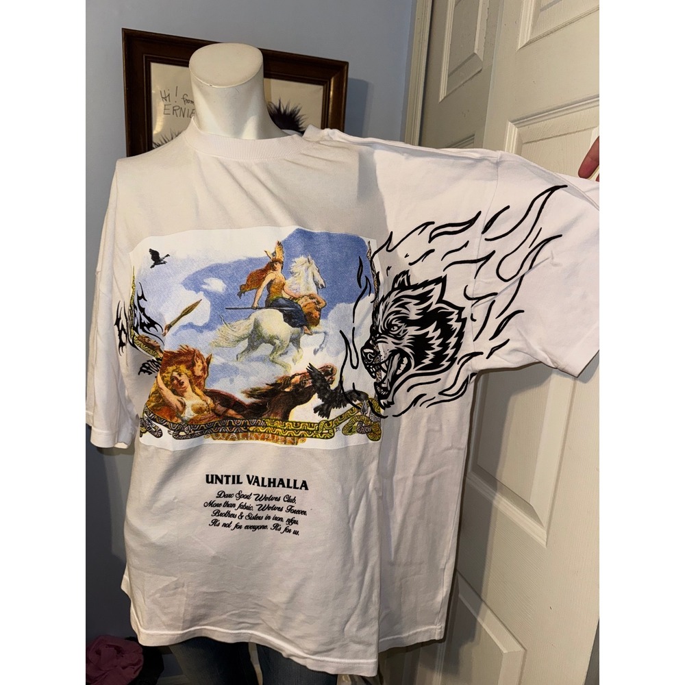 Darc Sport Until Valhalla Wolves Club Premium Tee White Limited Edition 152/1000